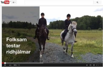 YouTube - Folksams test av ridhjälmar